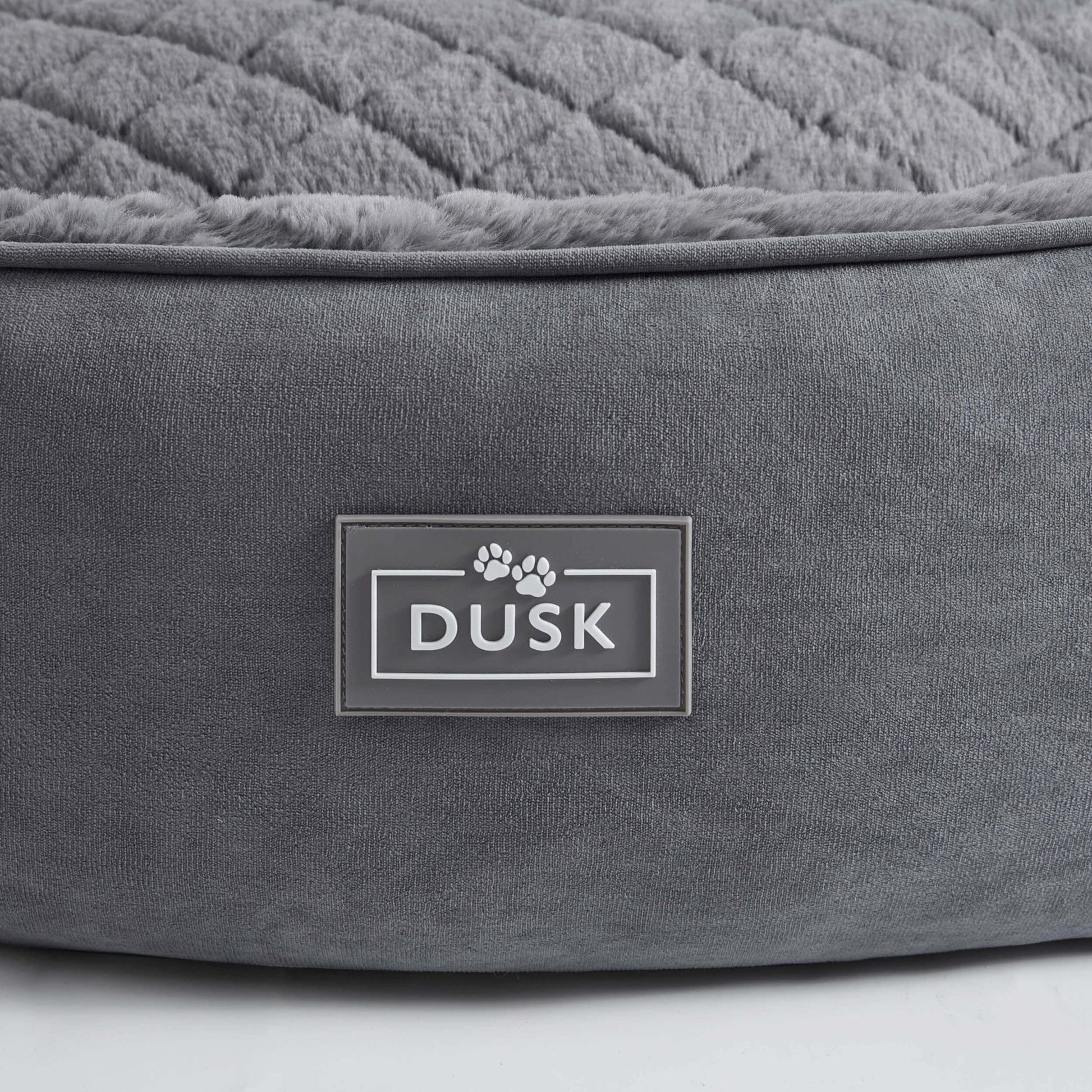 Super Soft Faux Fur Dog Bed - Charcoal - DUSK