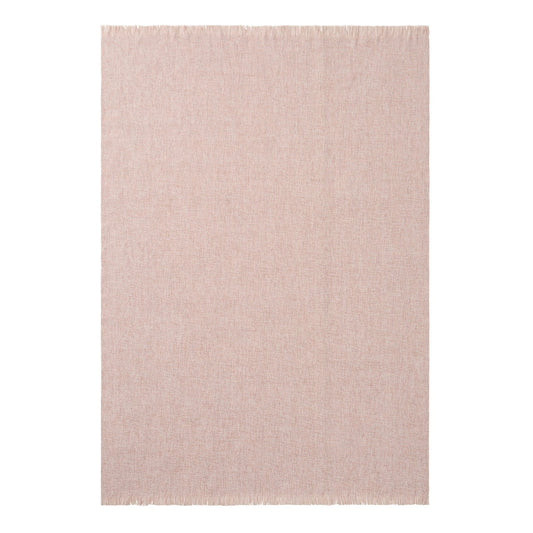 Super Soft Marled Tassel Sofa Throw - Blush Pink - DUSK