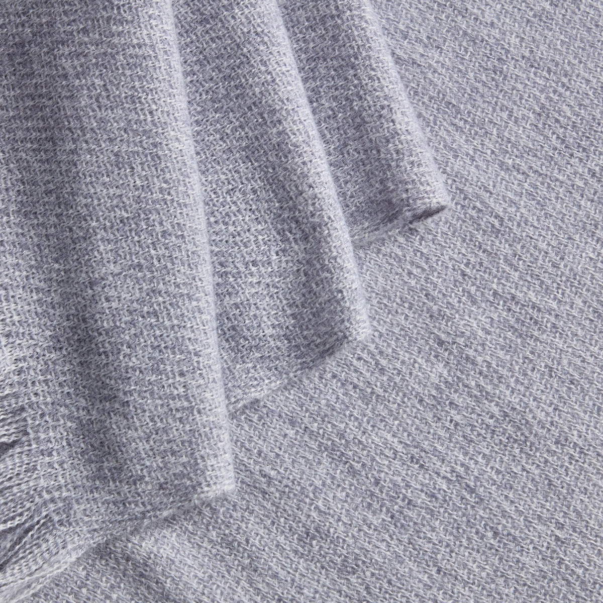 Super Soft Marled Tassel Sofa Throw - Light Blue - DUSK