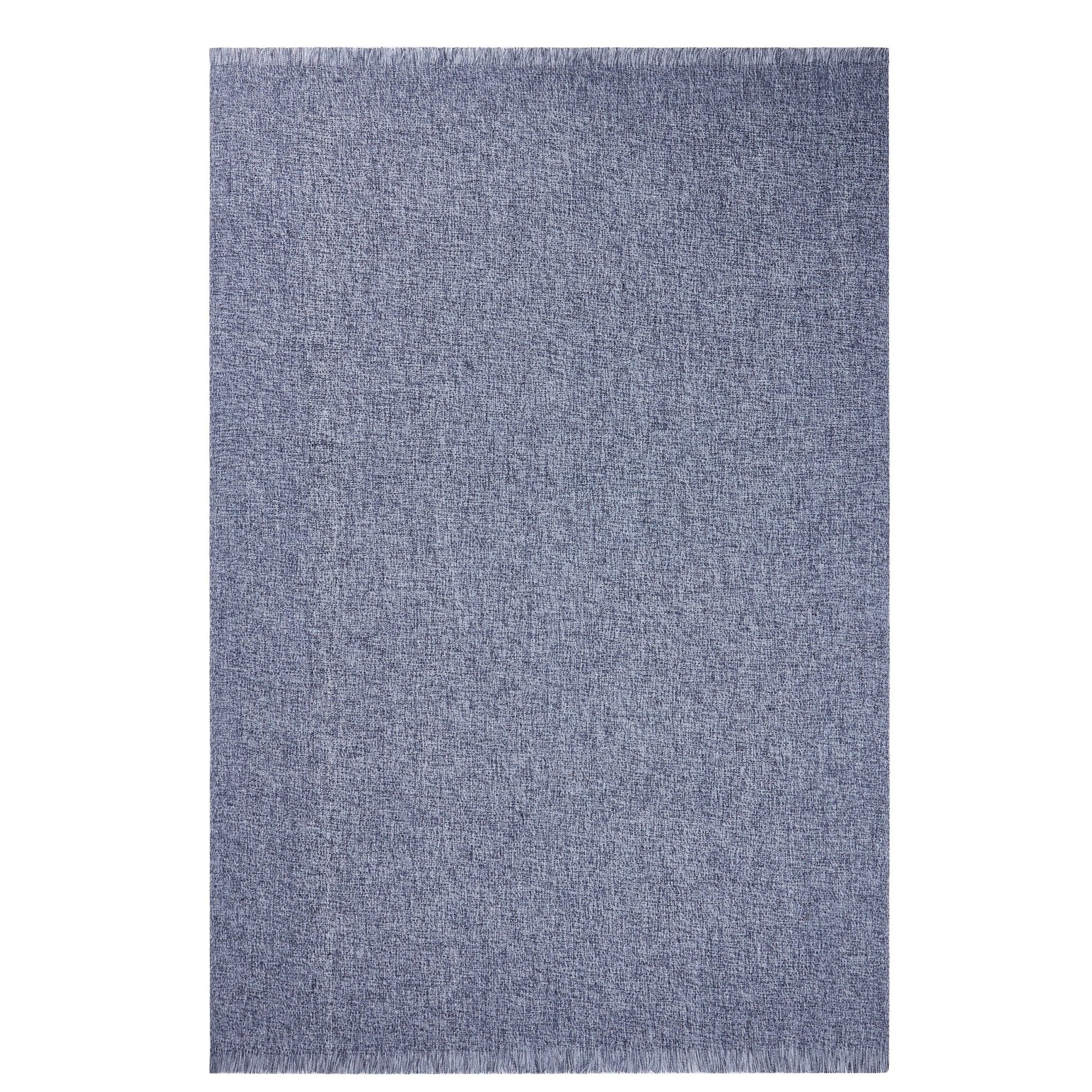 Super Soft Marled Tassel Sofa Throw - Navy - DUSK