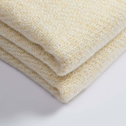 Super Soft Marled Tassel Throw - Butter Yellow - DUSK