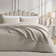 Super Soft Marled Tassel Throw - Stone - DUSK