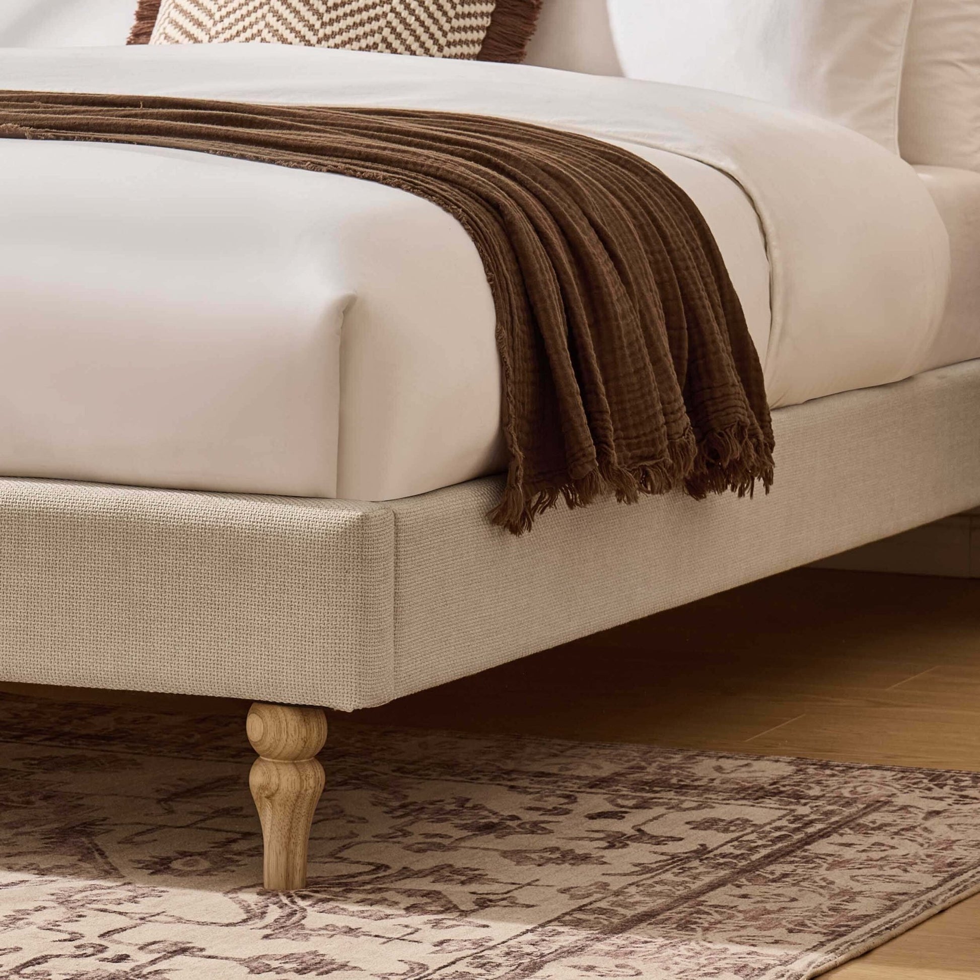 Surrey Bed Frame - Beige - DUSK