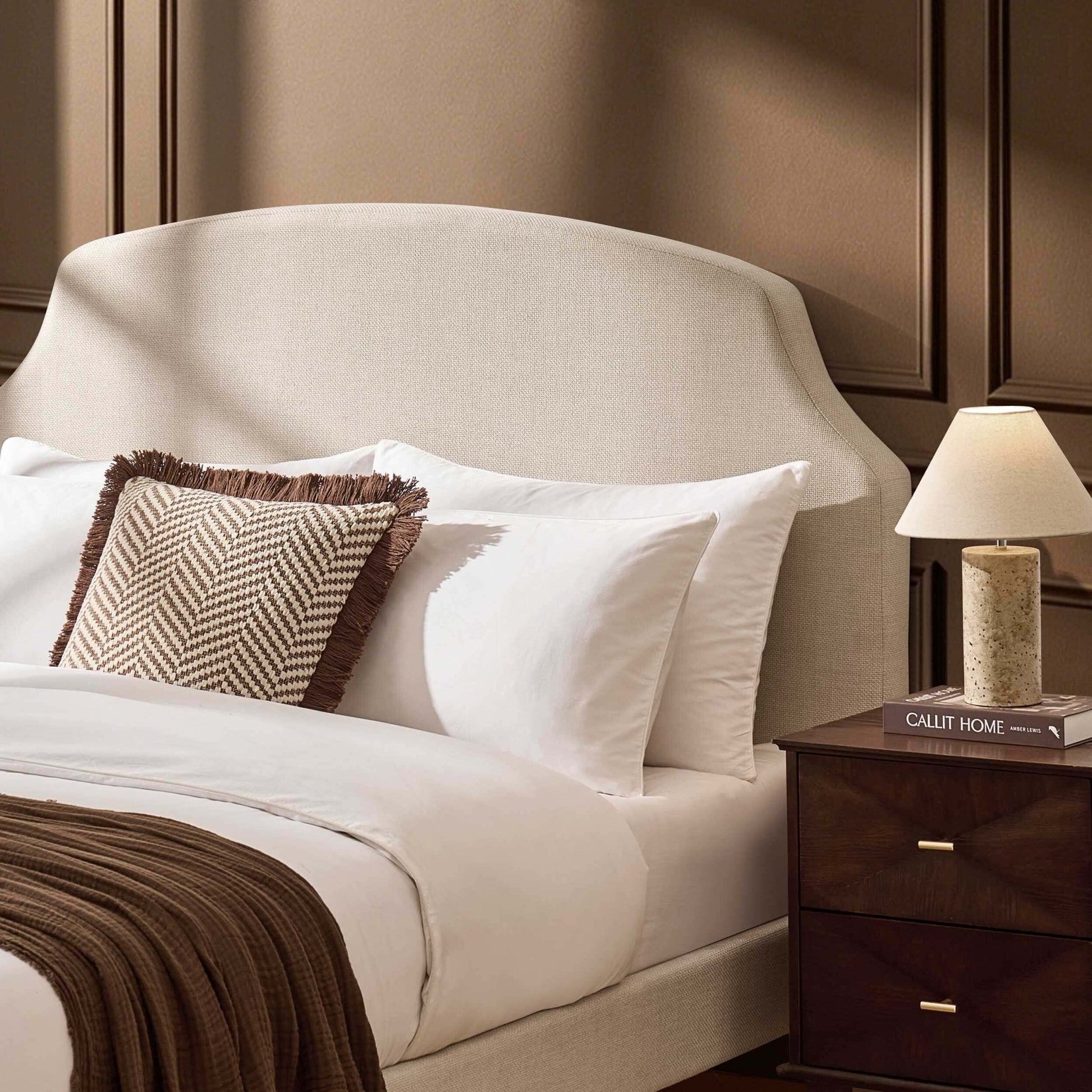 Surrey Bed Frame - Beige - DUSK