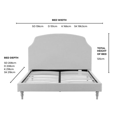 Surrey Bed Frame - Beige - DUSK