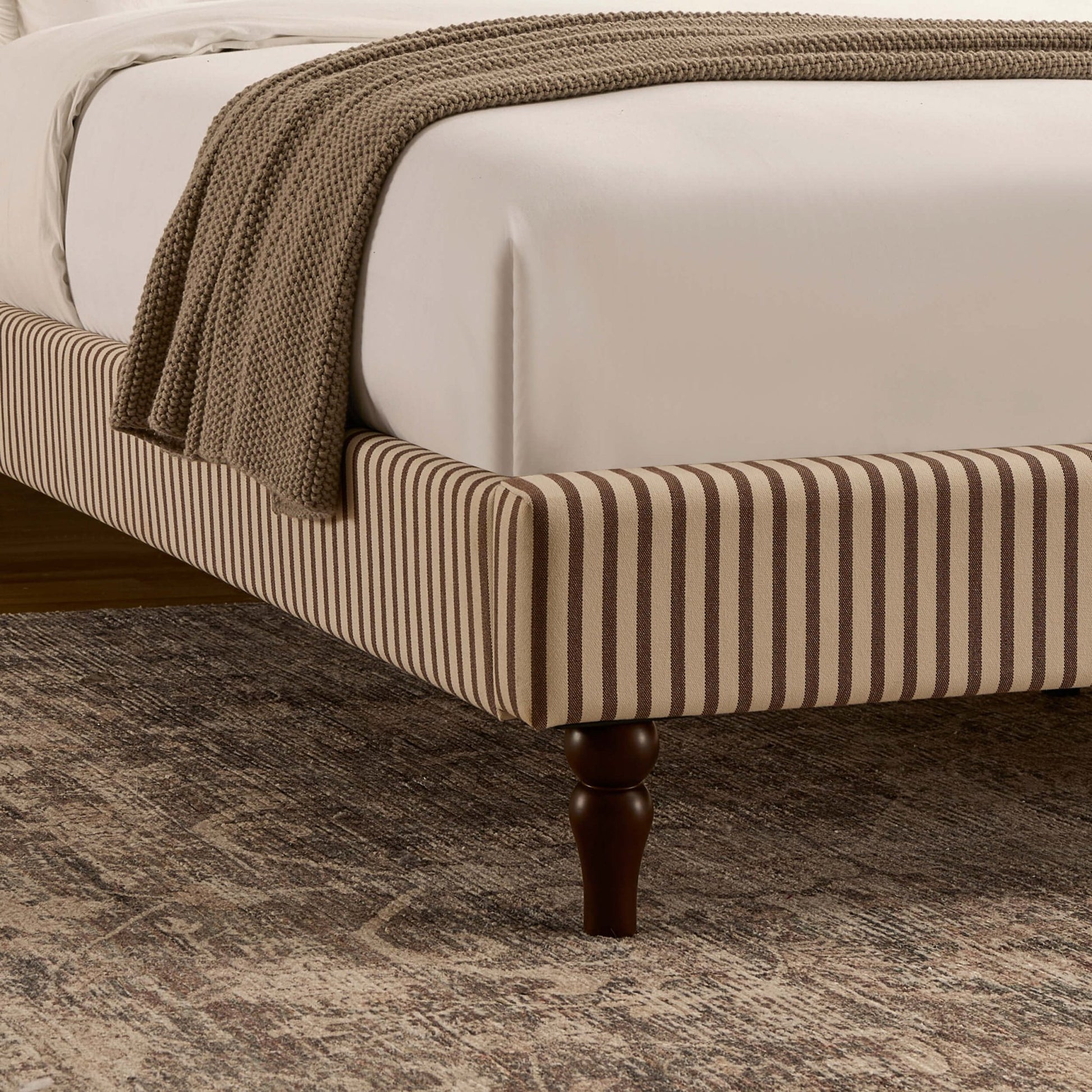 Surrey Bed Frame - Chocolate Stripe - DUSK