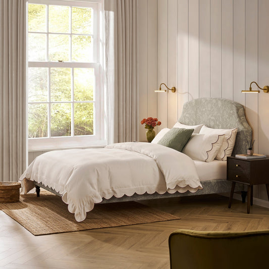 Surrey Bed Frame - Floral - DUSK