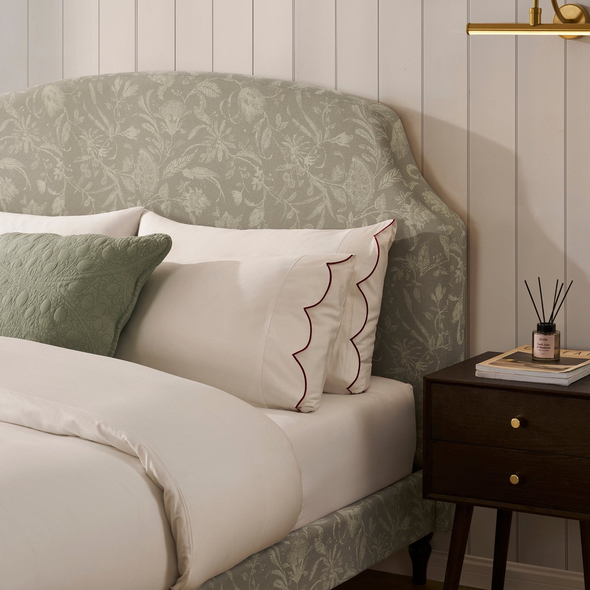 Surrey Bed Frame - Floral - DUSK