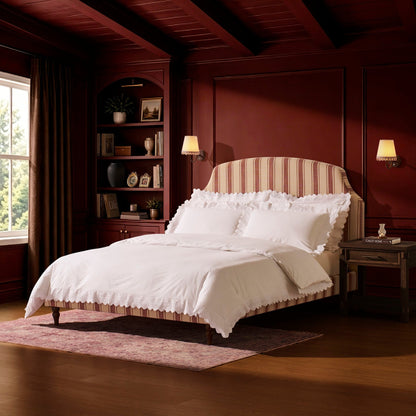 Surrey Bed Frame - Raspberry Stripe - DUSK