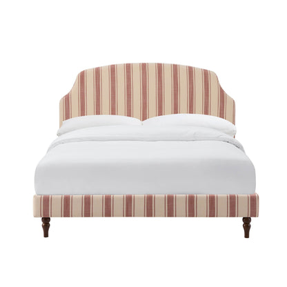 Surrey Bed Frame - Raspberry Stripe - DUSK
