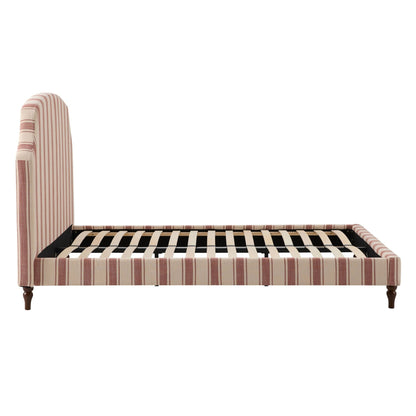 Surrey Bed Frame - Raspberry Stripe - DUSK