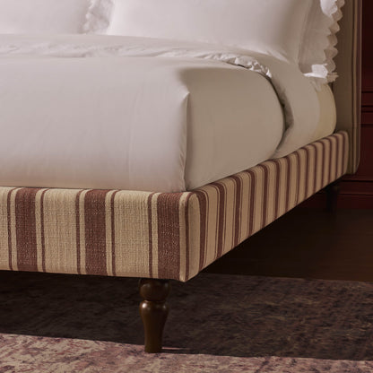 Surrey Bed Frame - Raspberry Stripe - DUSK