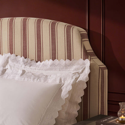 Surrey Bed Frame - Raspberry Stripe - DUSK