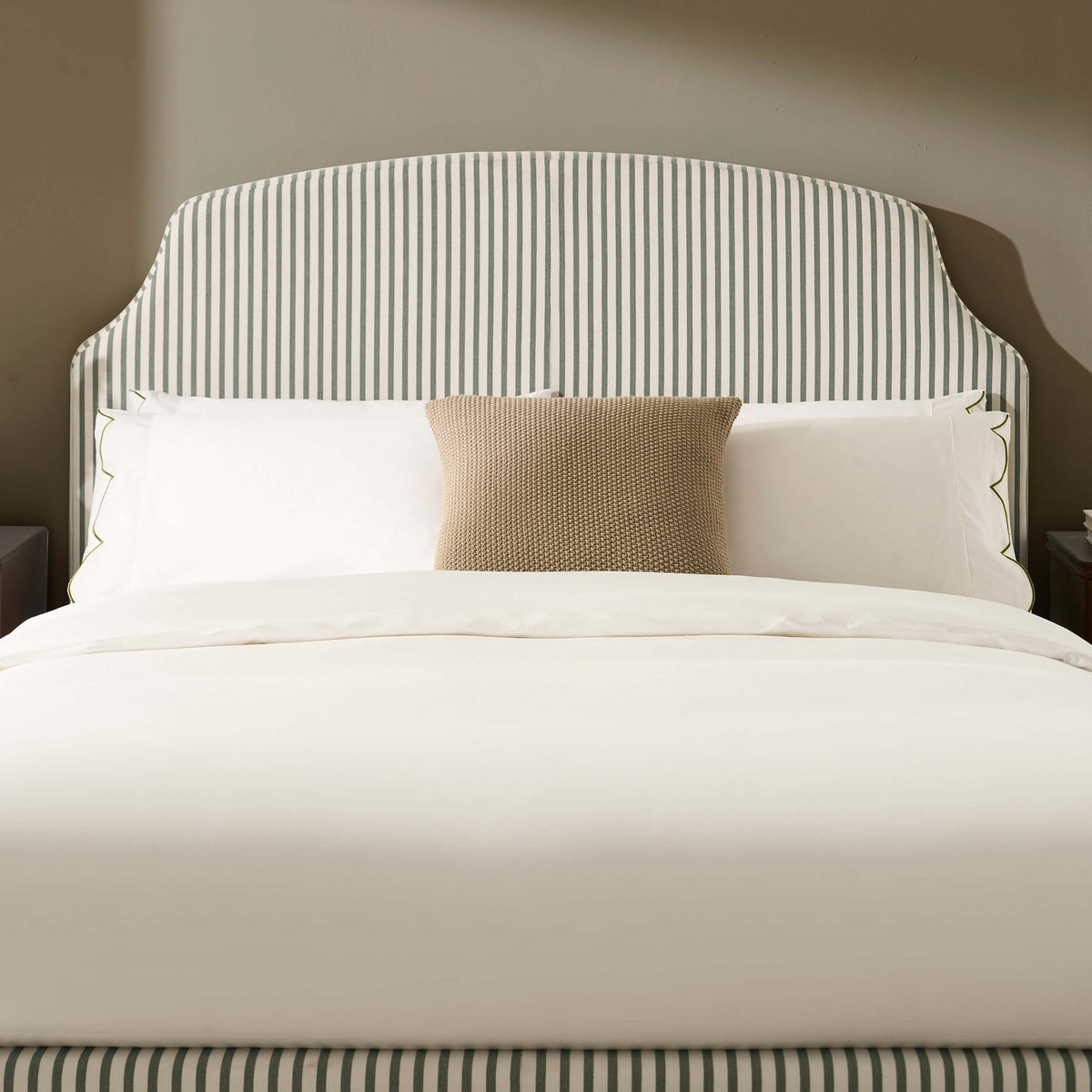 Surrey Bed Frame - Sage Stripe - DUSK