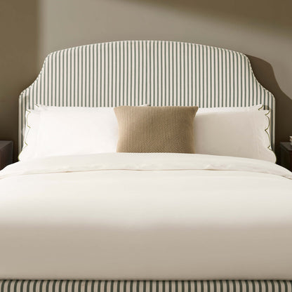 Surrey Bed Frame - Sage Stripe - DUSK
