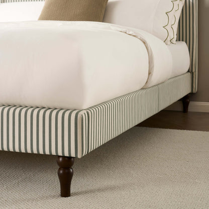 Surrey Bed Frame - Sage Stripe - DUSK