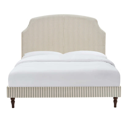 Surrey Bed Frame - Sage Stripe - DUSK