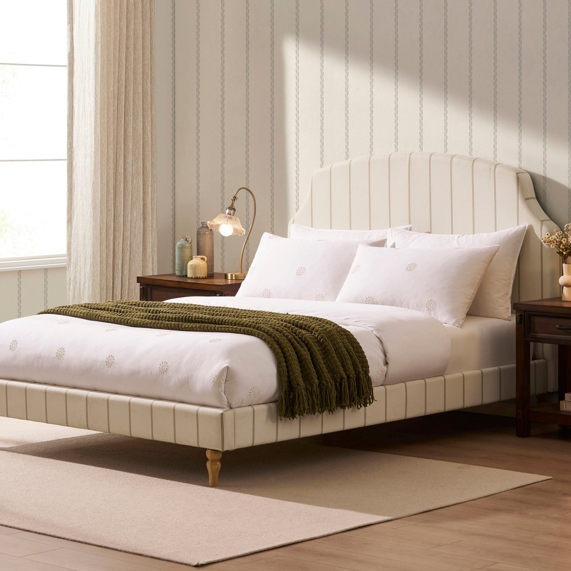 Surrey Bed Frame - Thin Stripe - DUSK