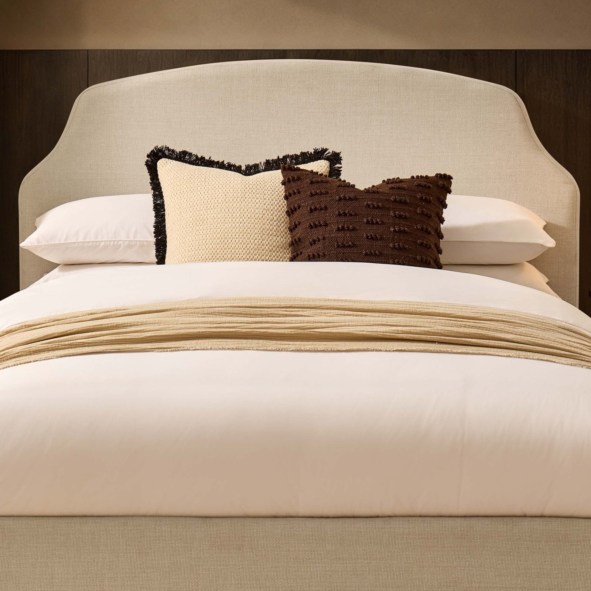 Surrey Ottoman Storage Bed - Beige - DUSK