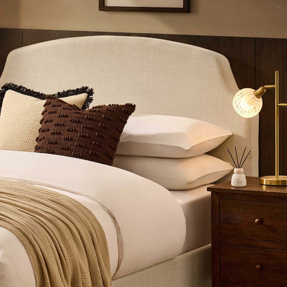 Surrey Ottoman Storage Bed - Beige - DUSK
