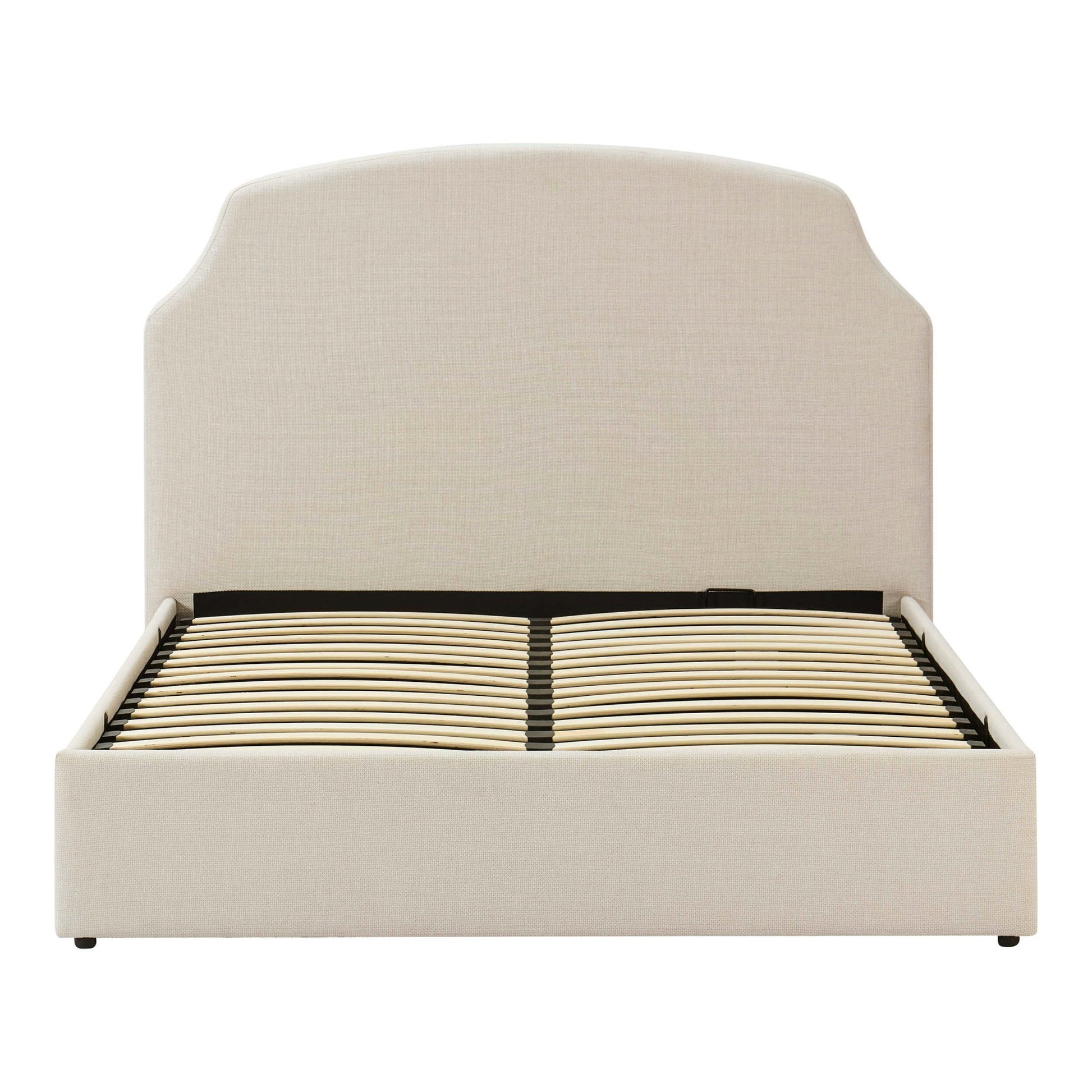Surrey Ottoman Storage Bed - Beige - DUSK