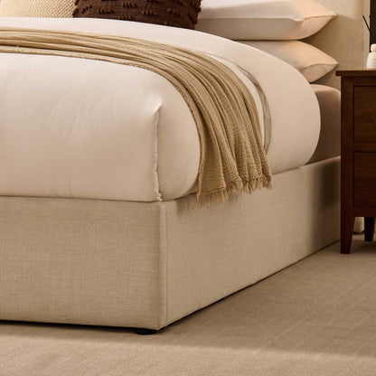 Surrey Ottoman Storage Bed - Beige - DUSK