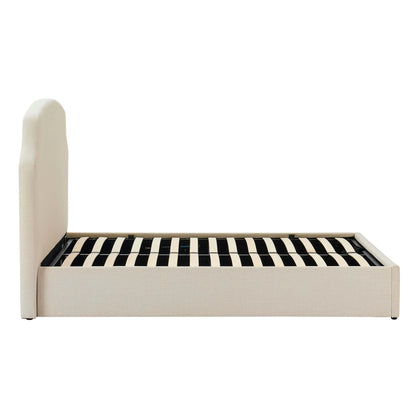 Surrey Ottoman Storage Bed - Beige - DUSK