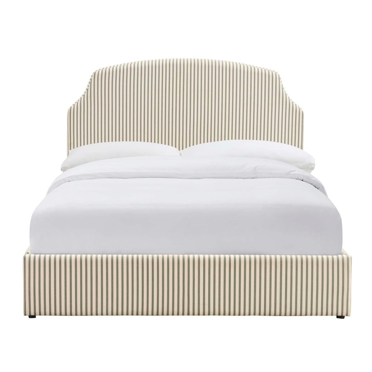 Surrey Ottoman Storage Bed - Sage Stripe - DUSK