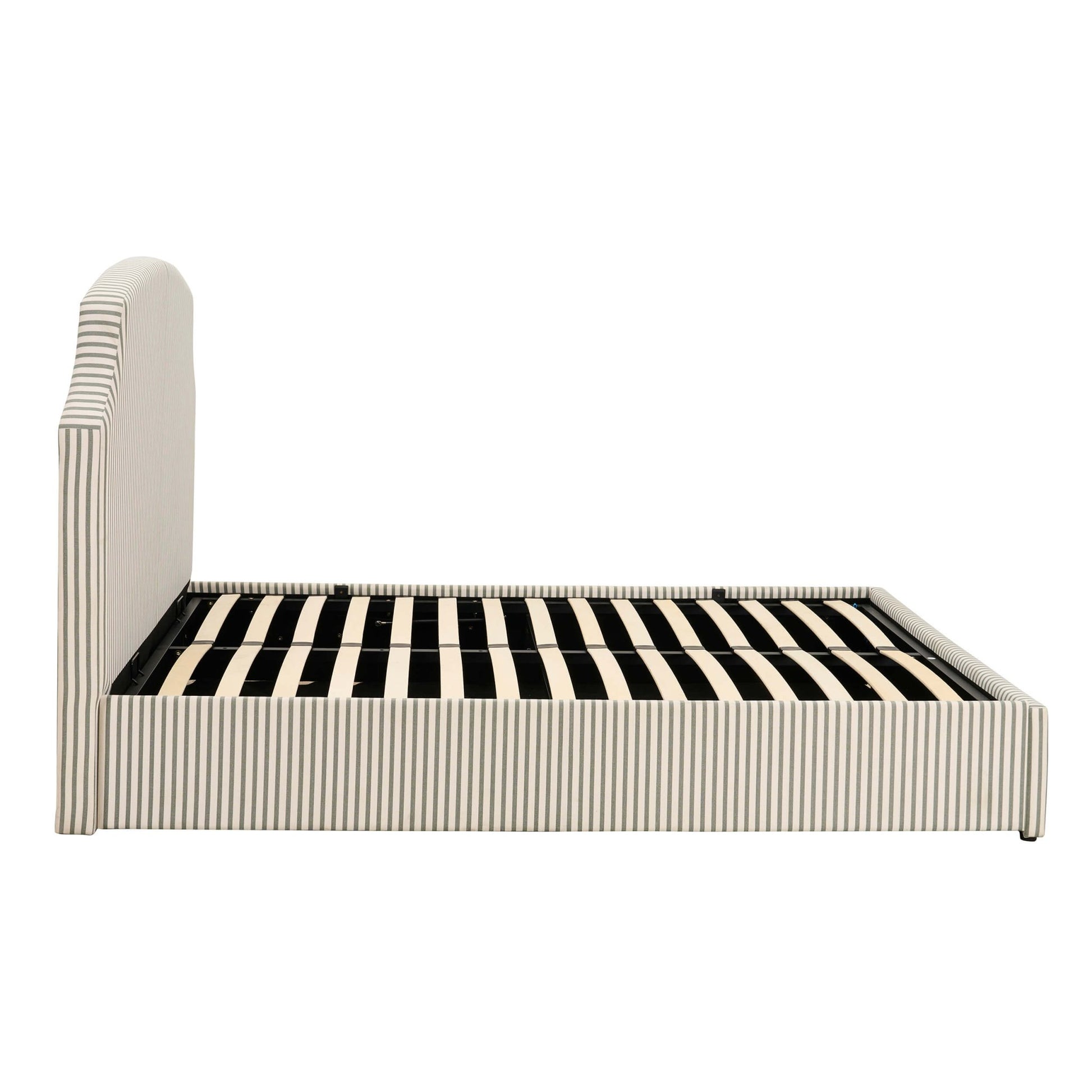 Surrey Ottoman Storage Bed - Sage Stripe - DUSK