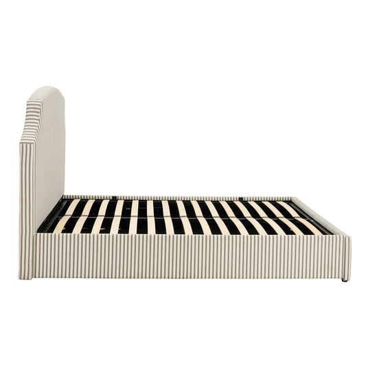 Surrey Ottoman Storage Bed - Sage Stripe - DUSK