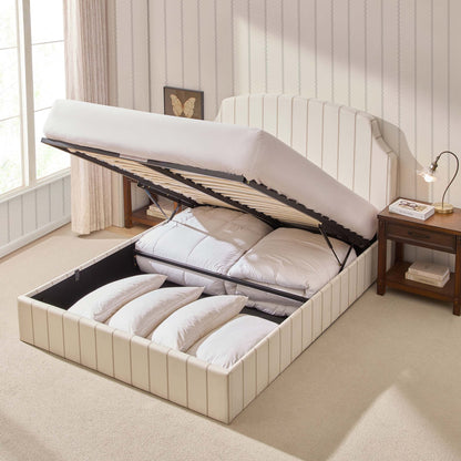 Surrey Ottoman Storage Bed - Thin Stripe - DUSK