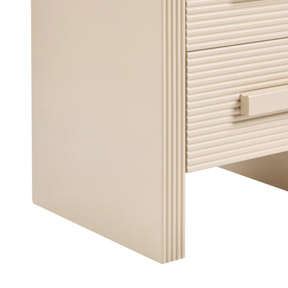 Susie 2 Drawer Bedside Table - Sand - DUSK