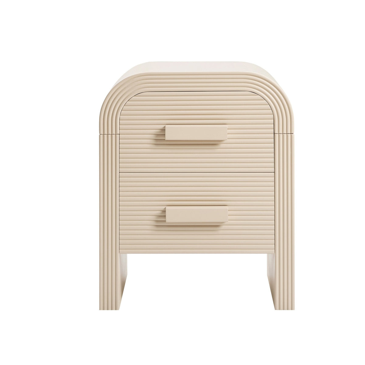 Susie 2 Drawer Bedside Table - Sand - DUSK