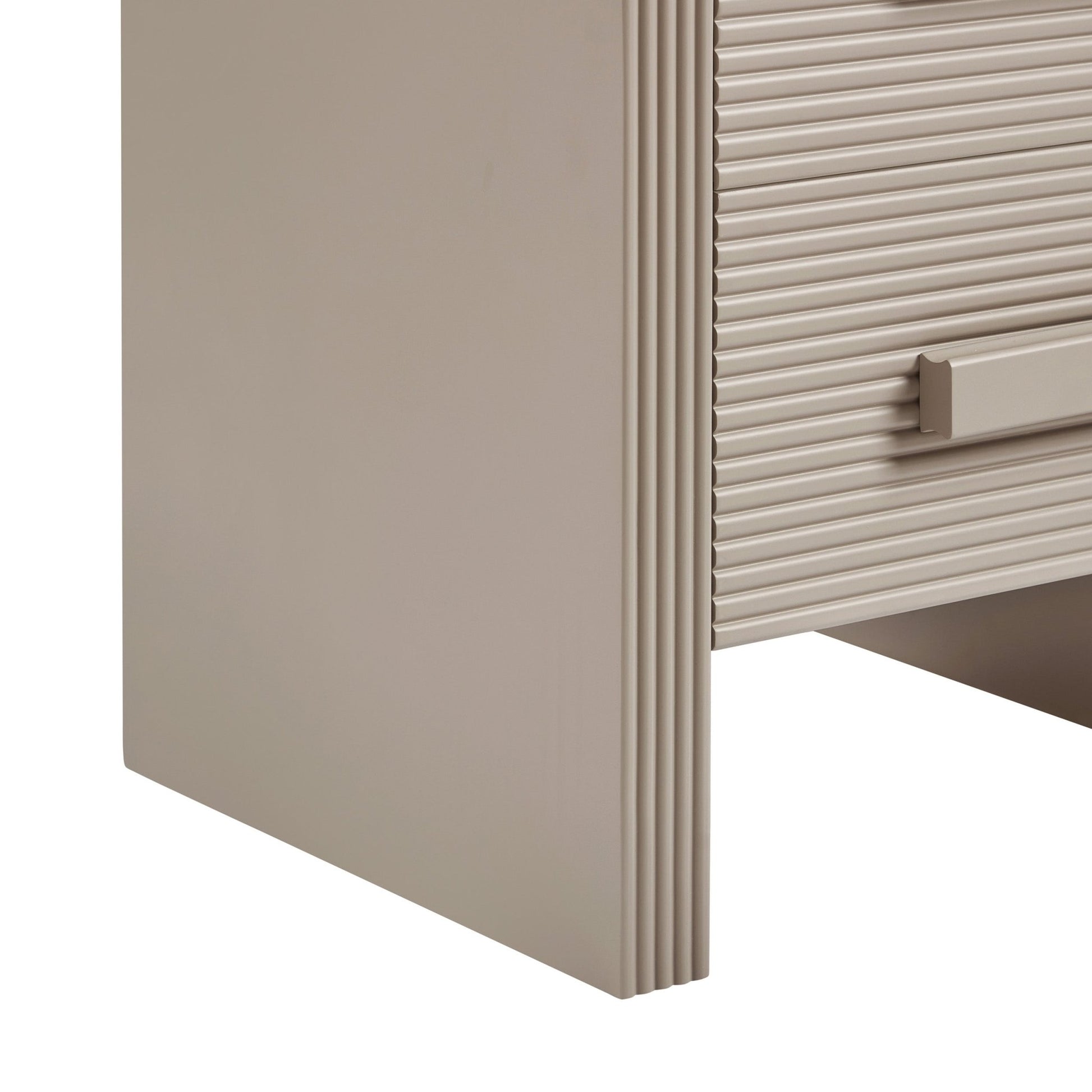 Susie 2 Drawer Bedside Table - Taupe - DUSK