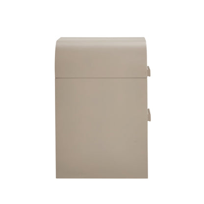 Susie 2 Drawer Bedside Table - Taupe - DUSK