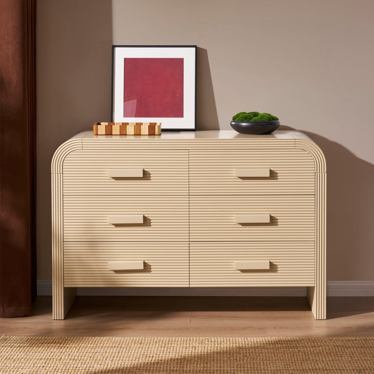 Susie 6 Drawer Chest - Sand - DUSK