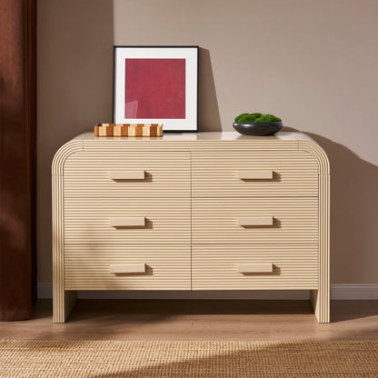 Susie 6 Drawer Chest - Sand - DUSK