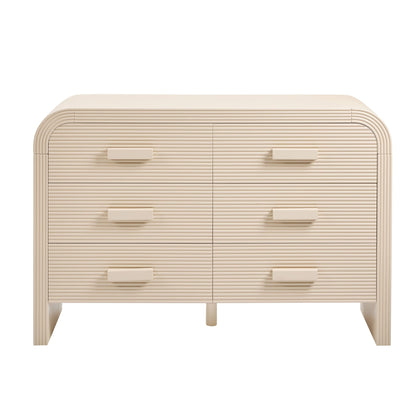 Susie 6 Drawer Chest - Sand - DUSK