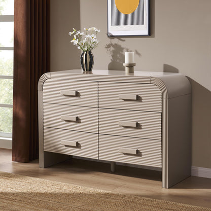 Susie 6 Drawer Chest - Taupe - DUSK