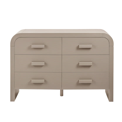 Susie 6 Drawer Chest - Taupe - DUSK