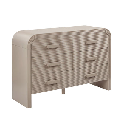 Susie 6 Drawer Chest - Taupe - DUSK