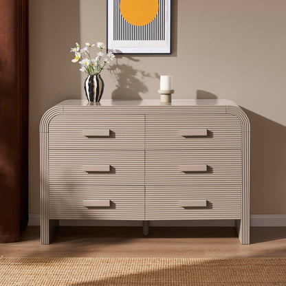 Susie 6 Drawer Chest - Taupe - DUSK