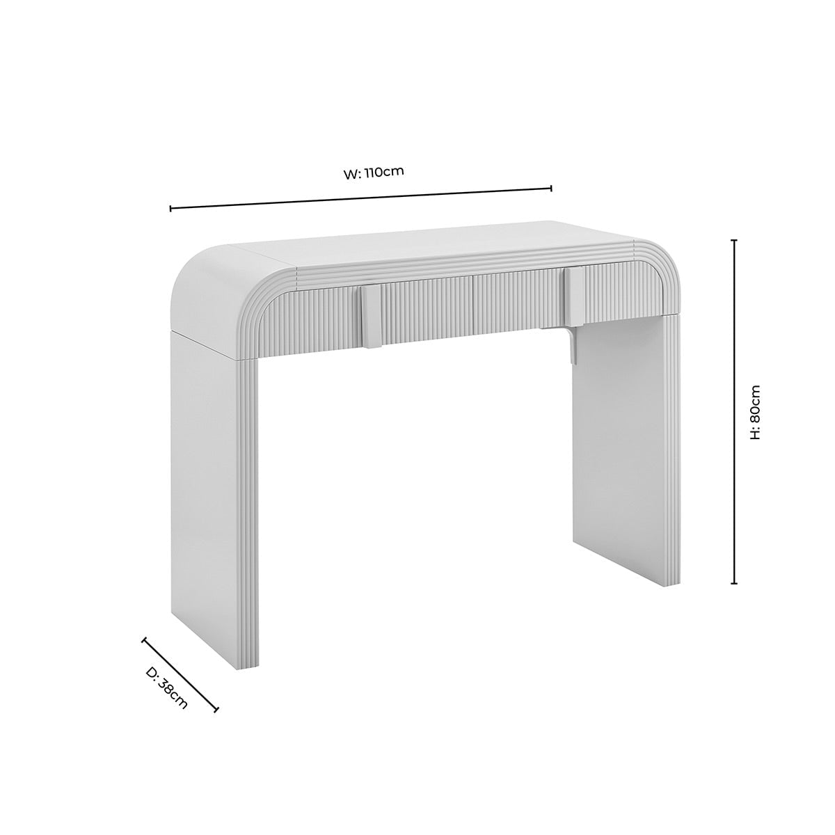 Susie Dressing Table with Drawers - Sand - DUSK