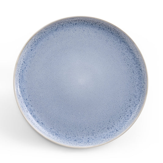 Sutton Stoneware Set of 4 Dinner Plates - Light Blue - DUSK