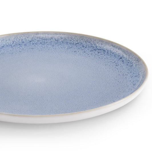 Sutton Stoneware Set of 4 Dinner Plates - Light Blue - DUSK