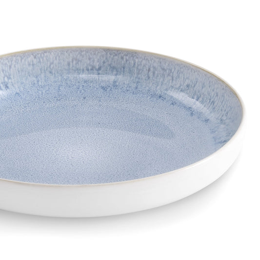 Sutton Stoneware Set of 4 Pasta Bowls - Light Blue - DUSK