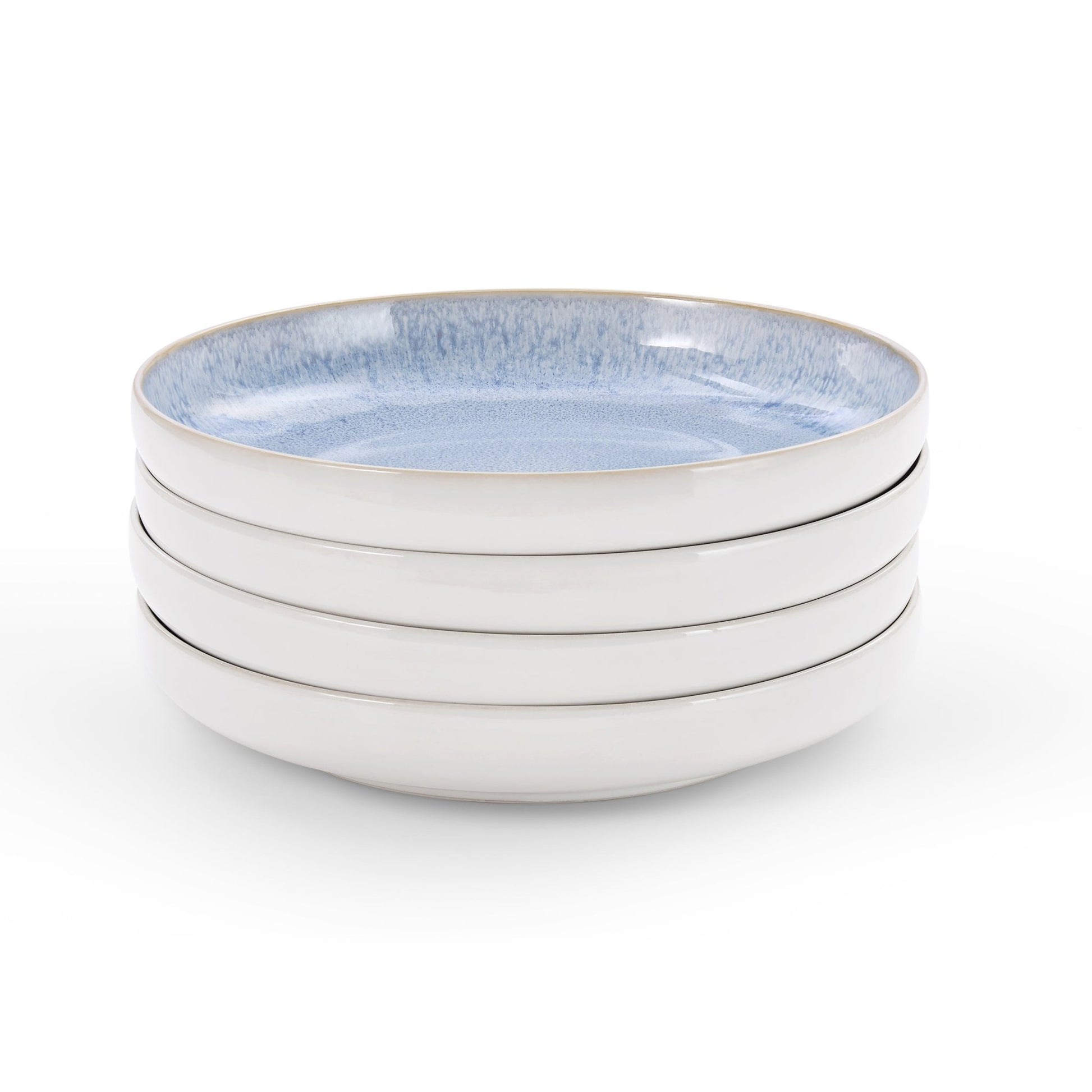 Sutton Stoneware Set of 4 Pasta Bowls - Light Blue - DUSK