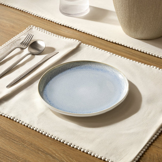 Sutton Stoneware Set of 4 Side Plates - Light Blue - DUSK