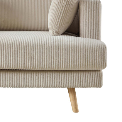 Sweden 2 Seater Sofa - Rib Ecru - DUSK