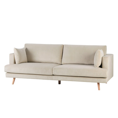 Sweden 3 Seater Sofa - Rib Ecru - DUSK